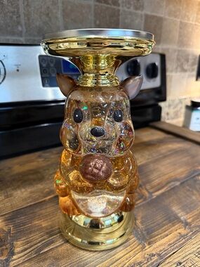 Bath & Body Works Squirrel Snow Globe Candle Holder- 3 Wick